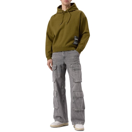 Sudadera Con Capucha Verde Militar De Corte Relajado Con Diseño De Parche De Dsquared2 - Image 4