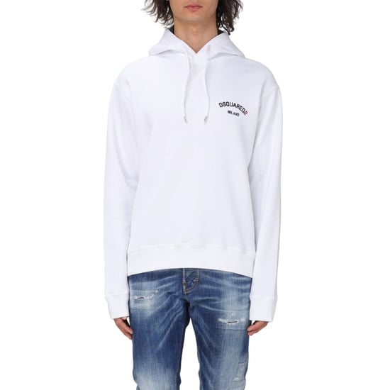 Sudadera Con Capucha Blanca Con Logotipo Pequeño De Milán De Dsquared2 - Image 4