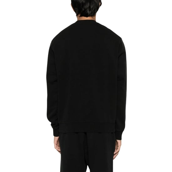 Sudadera Negra De Corte Moderno Con Logotipo Pequeño De Milán De Dsquared2 - Image 4