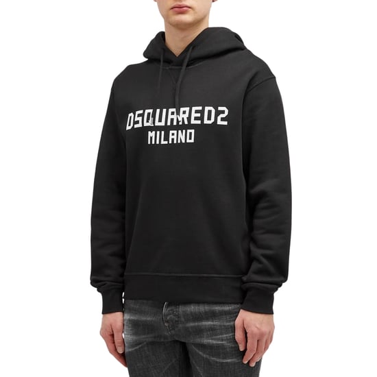 Sudadera Negra Con Capucha Y Logo De Milán De Dsquared2 - Image 3
