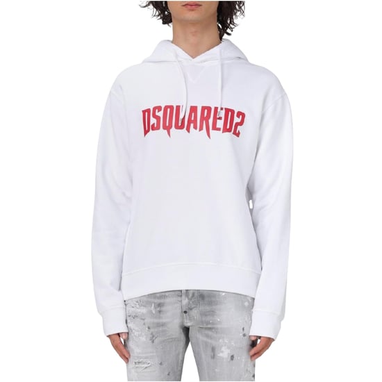 Sudadera Blanca Con Capucha Y Logotipo De Terror De Dsquared2 - Image 4