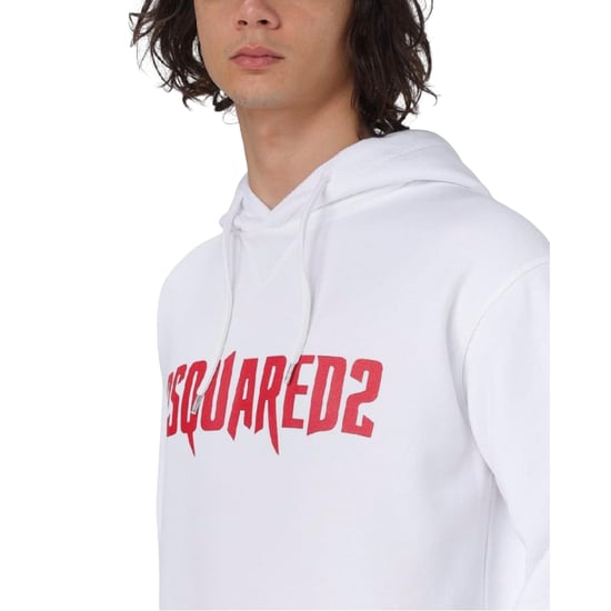 Sudadera Blanca Con Capucha Y Logotipo De Terror De Dsquared2 - Image 6