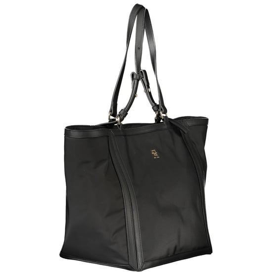 Bolso Tote Julia de Nailon Negro - Image 3
