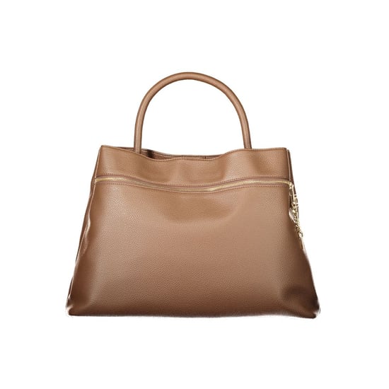 Bolso de mano caramelo con cierre de cremallera - Image 1