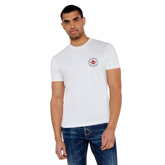Camiseta Blanca Con Logotipo Pequeño De Arce De Dsquared2 - Image 3