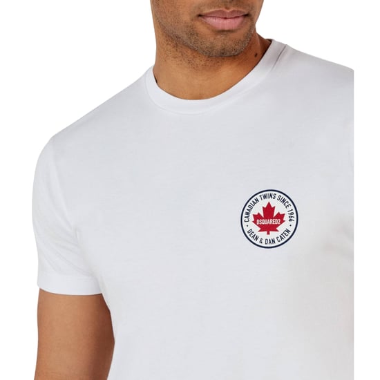 Camiseta Blanca Con Logotipo Pequeño De Arce De Dsquared2 - Image 5