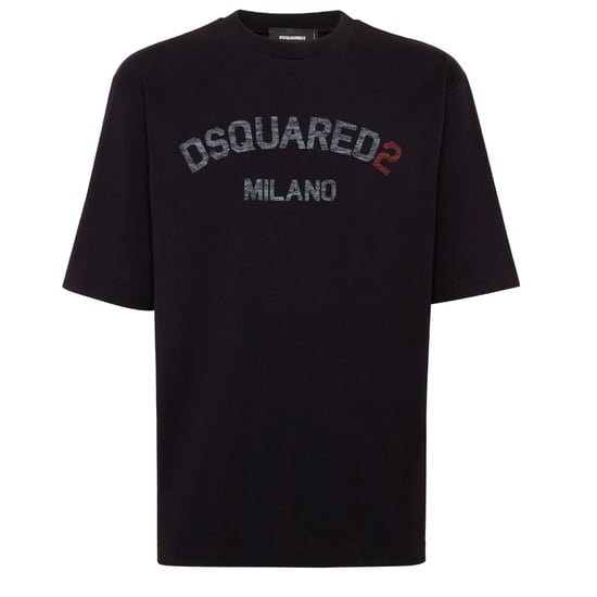 Camiseta Negra Con El Logotipo De Dsquared2 Milano - Image 1
