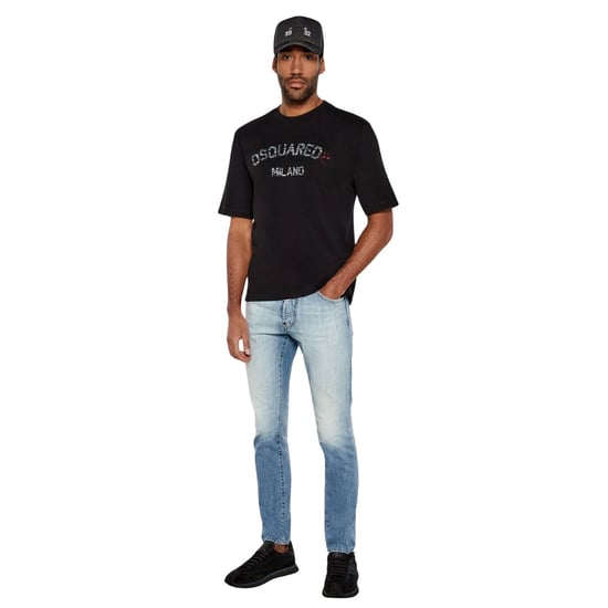 Camiseta Negra Con El Logotipo De Dsquared2 Milano - Image 6