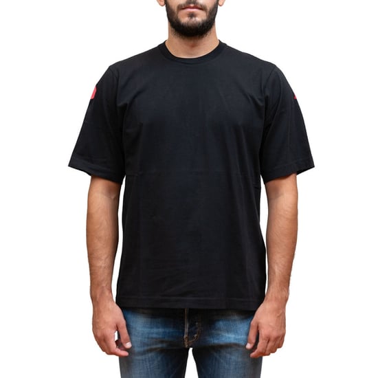 Camiseta Negra Con El Logo De Terror Grande En La Espalda De Dsquared2 - Image 4
