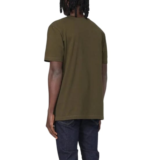 Camiseta Verde Militar Con Logo De Goma Y Corte Regular De Dsquared2 - Image 5