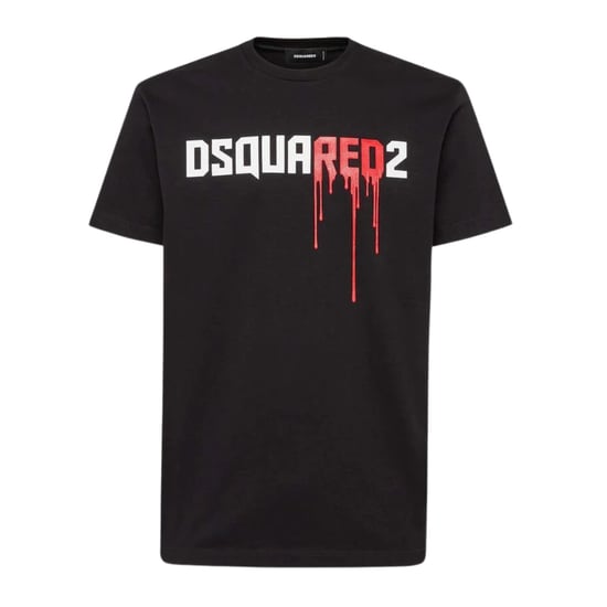 Camiseta Negra Con El Logotipo Rojo Sangriento De Dsquared2 - Image 1