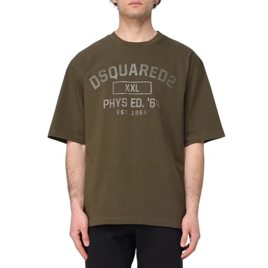 Camiseta Verde Militar Con El Logotipo De Educación Física De Dsquared2 - Image 3