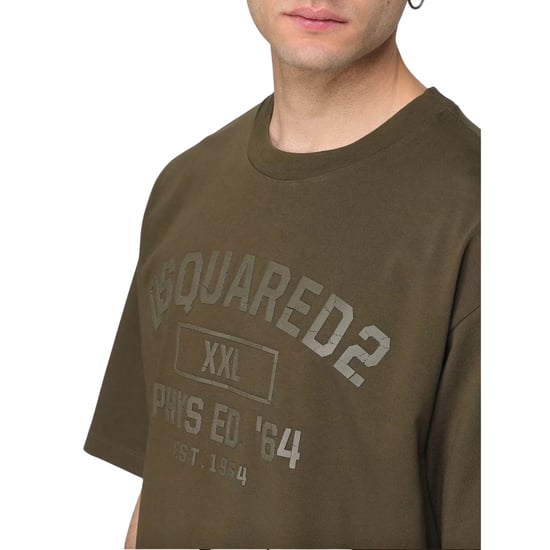 Camiseta Verde Militar Con El Logotipo De Educación Física De Dsquared2 - Image 6