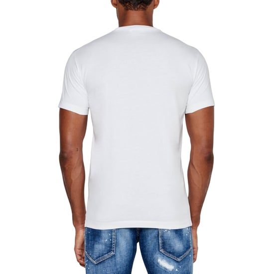 Camiseta Blanca De Corte Cool Con Diseño De Hoja De Arce Fantasma De Dsquared2 - Image 4