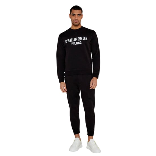 Chándal Negro Con Logotipo De Milán De Dsquared2 - Image 1