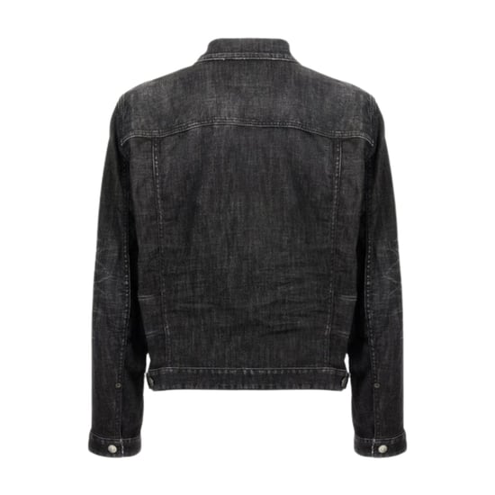 Chaqueta Vaquera Negra De Lavado Fácil Dsquared2 - Image 2