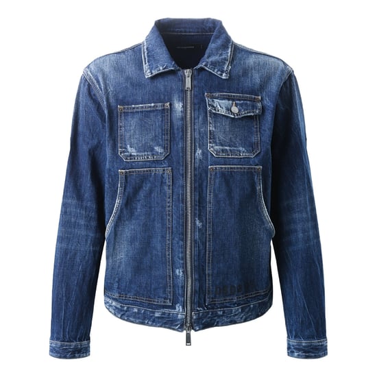 Chaqueta Vaquera Carpintero Dark Semplice De Dsquared2 En Azul Marino - Image 1