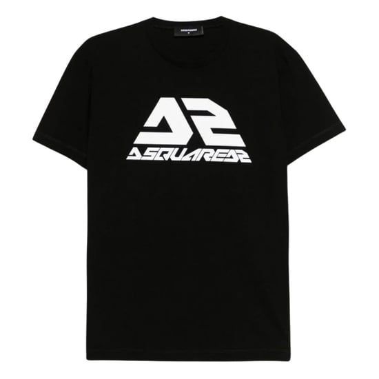 Camiseta Negra De Corte Moderno Con Logotipo Llamativo De Dsquared2 - Image 1