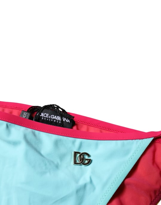 Bañador de bikini a rayas de colores - Image 3