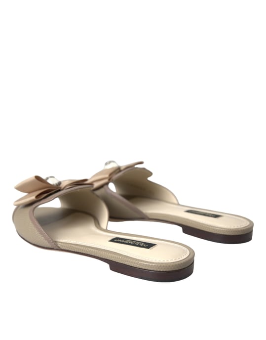 Sandalias de cuero con embellishments de lazo - Image 3