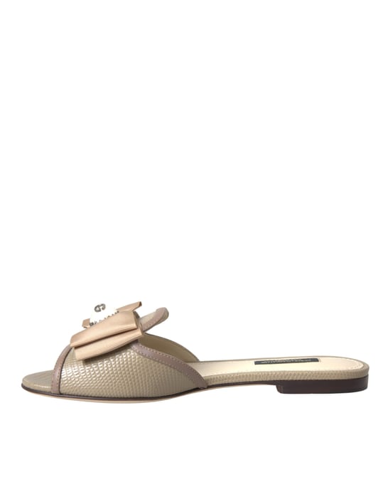 Sandalias de cuero con embellishments de lazo - Image 4