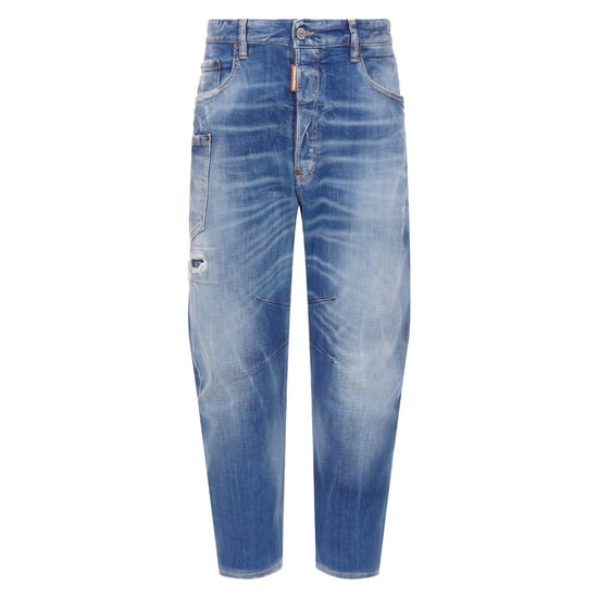 Vaqueros Dsquared2 Con Lavado De Agujeros Pequeños Y Tamaño Mediano Kawaii En Azul Marino - Image 1