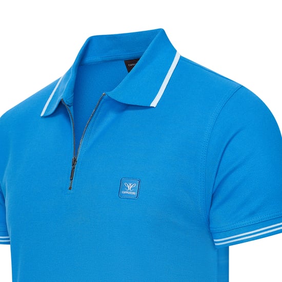 Cappuccino Italia Polo Zip Polo Torino Azul - Image 2