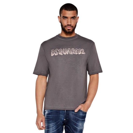 Camiseta Holgada Con Logo De Dibujos Animados Best Fade De Dsquared2 En Gris Carbón - Image 3