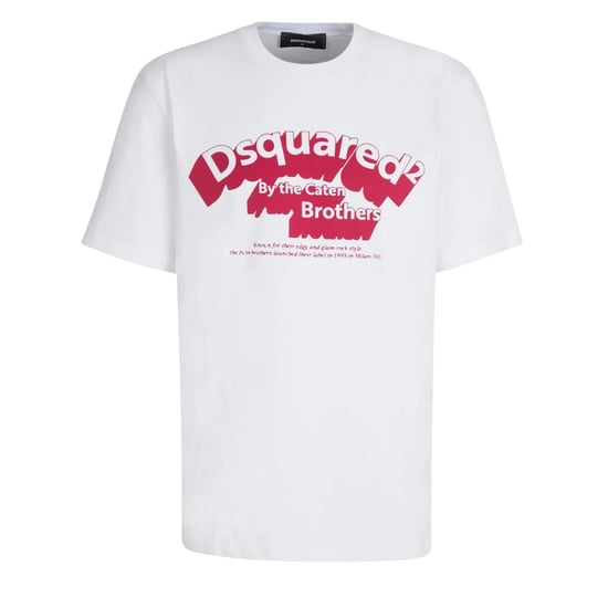 Camiseta Blanca Con Logo Flocado De Dsquared2 - Image 1