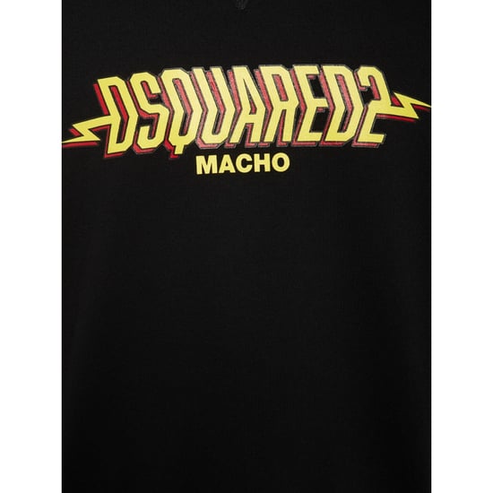 Dsquared2 Sudadera Negra Con Logotipo Macho - Image 3
