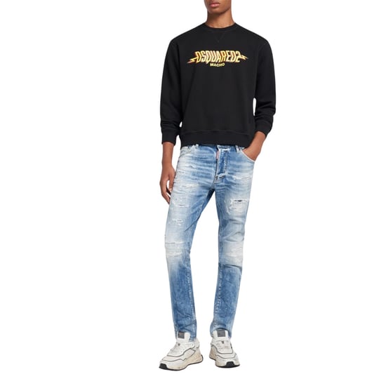 Dsquared2 Sudadera Negra Con Logotipo Macho - Image 5