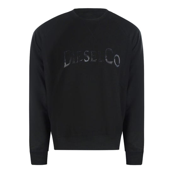Sudadera Negra Con Logotipo Monótono De Diesel - Image 1