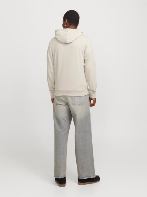Jack & Jones Luke Sweat Hood Beige - Image 4