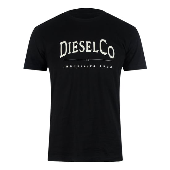 Camiseta Negra Con El Logotipo De Diesel Industries - Image 1