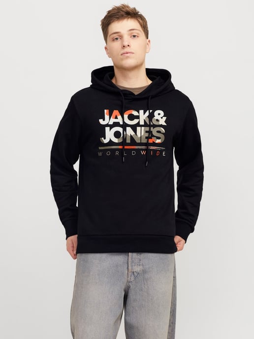 Jack & Jones Luke Sweat Hood Negro - Image 2