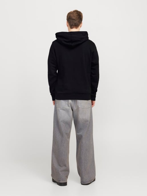 Jack & Jones Luke Sweat Hood Negro - Image 4