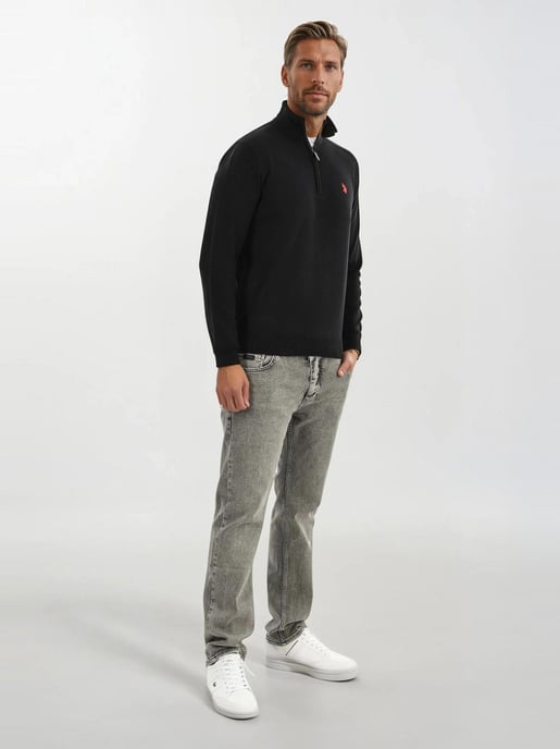 Jersey de punto Half-Zip para hombre U.S. POLO ASSN. USKnooxx de algodón y viscosa - Image 4