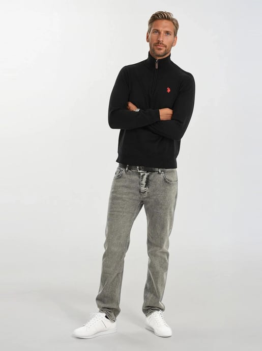 Jersey de punto Half-Zip para hombre U.S. POLO ASSN. USKnooxx de algodón y viscosa - Image 5