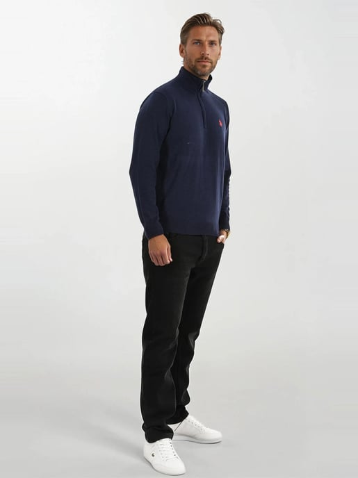 Jersey de punto Half-Zip para hombre U.S. POLO ASSN. USKnooxx de algodón y viscosa - Image 5