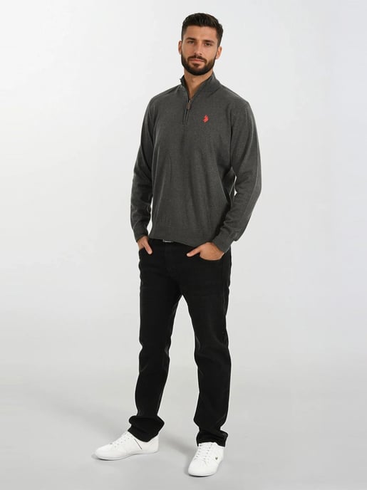 Jersey de punto Half-Zip para hombre U.S. POLO ASSN. USKnooxx de algodón y viscosa - Image 4