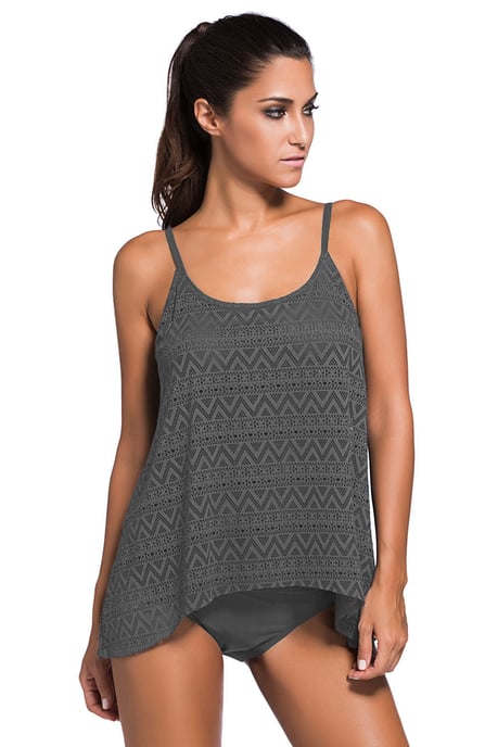 Conjunto de bañador Tankini de encaje - Image 2