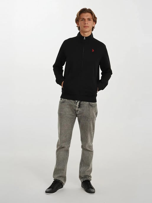Chaqueta sudadera para hombre U.S. POLO ASSN. USKiian de algodón con cremallera - Image 4