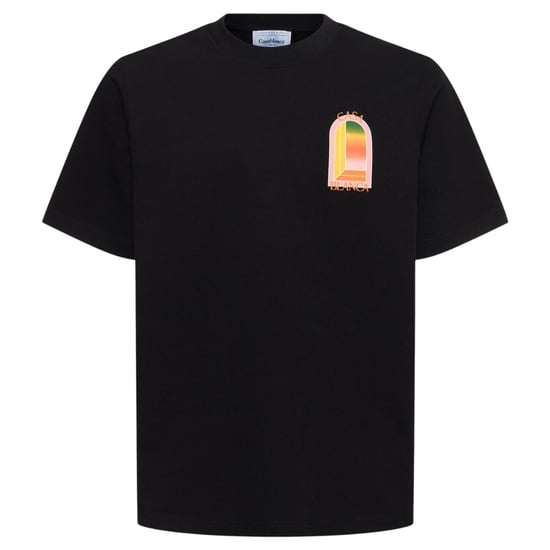 Camiseta Negra Con Diseño De Arco Degradado De Casablanca - Image 1