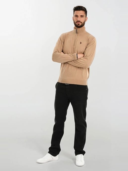 Jersey de punto Half-Zip para hombre U.S. POLO ASSN. USKnooxx de algodón y viscosa - Image 4
