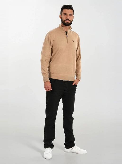 Jersey de punto Half-Zip para hombre U.S. POLO ASSN. USKnooxx de algodón y viscosa - Image 5