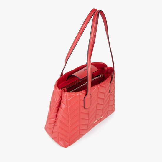 Bolso de Mano para Mujeres de Polietileno Rojo Mario Valentino - Image 4