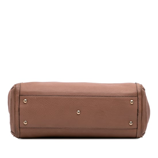 Bolso de piel Tote de bambú - Image 3