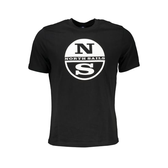Camiseta de cuello redondo de manga corta con logo Ns - Image 1