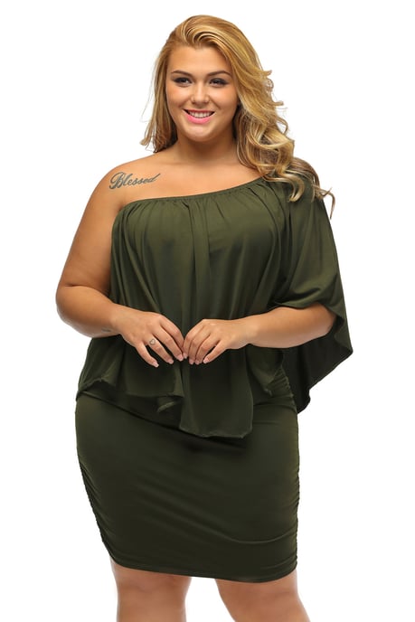 Vestido Extragrande con Hombros Descubiertos - Image 1