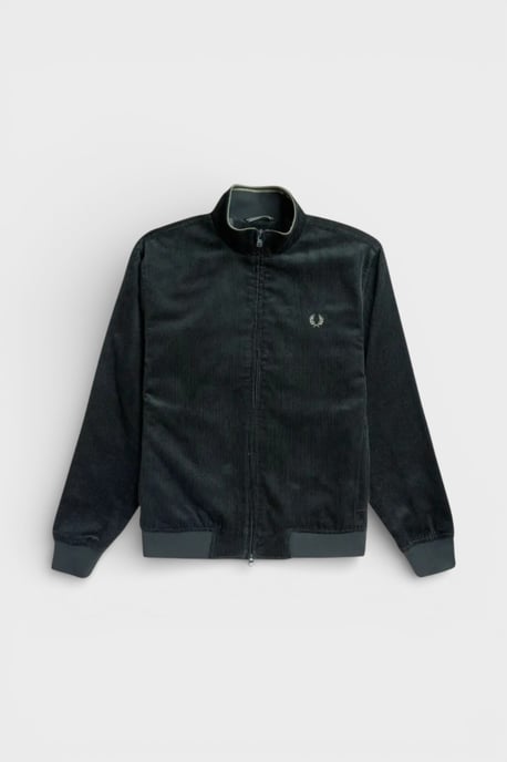 Chaqueta de Pana Brentham de Fred Perry en Verde Noche - Image 1